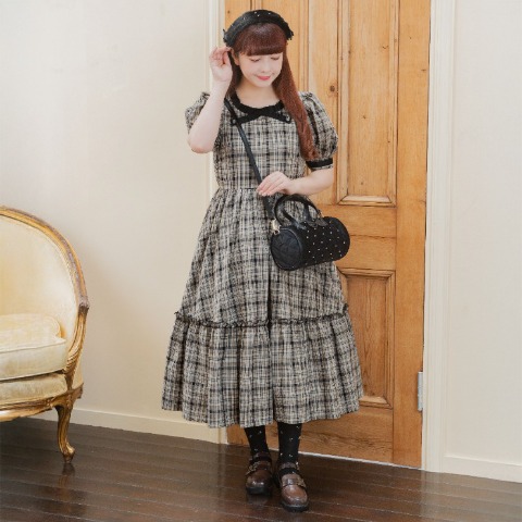 レディース　チェックワンピース（青木美沙子）