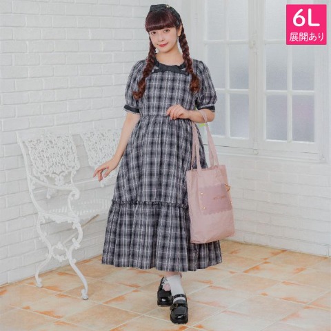 レディース　チェックワンピース（青木美沙子）