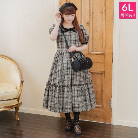 レディース　チェックワンピース（青木美沙子）