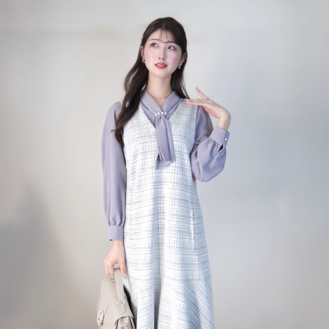 レディース　ボウタイブラウス（門脇伶奈）