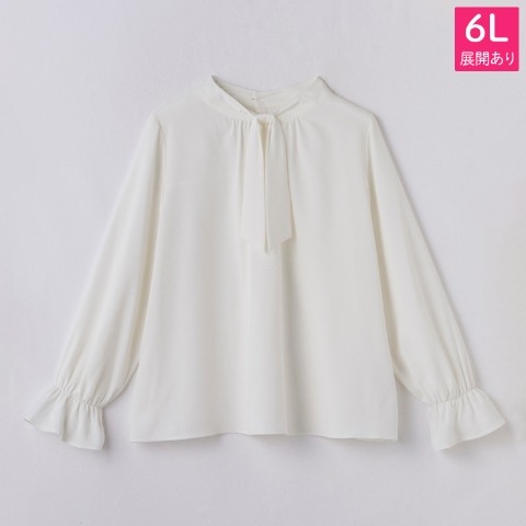レディース　リボンボウタイブラウス（Hina）