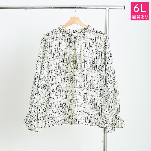 レディース　ボウタイブラウス（Hina）