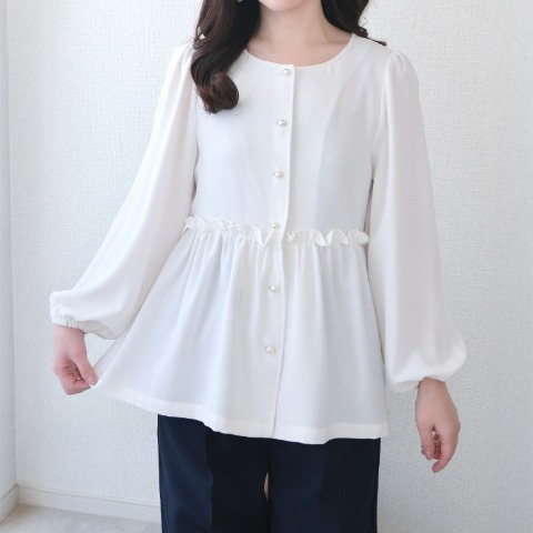 レディース　ペプラムブラウス（Yuiko）