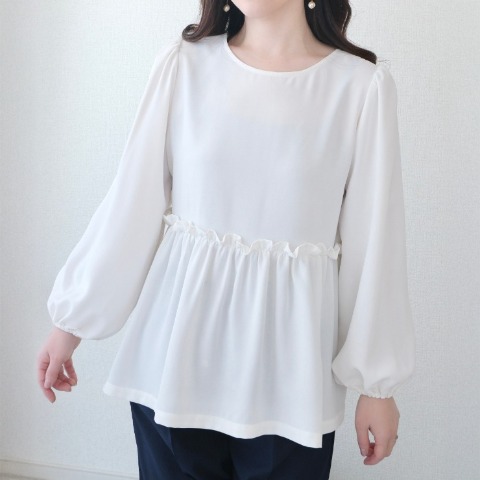 レディース　ペプラムブラウス（Yuiko）