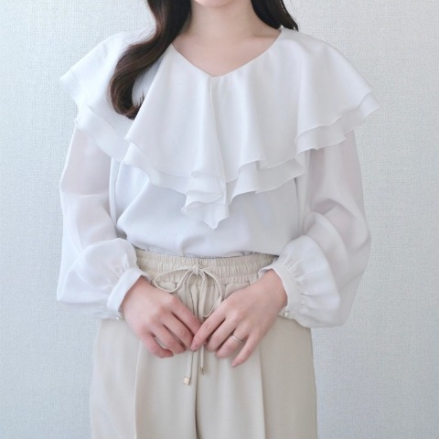 レディース　フリルブラウス（Yuiko）