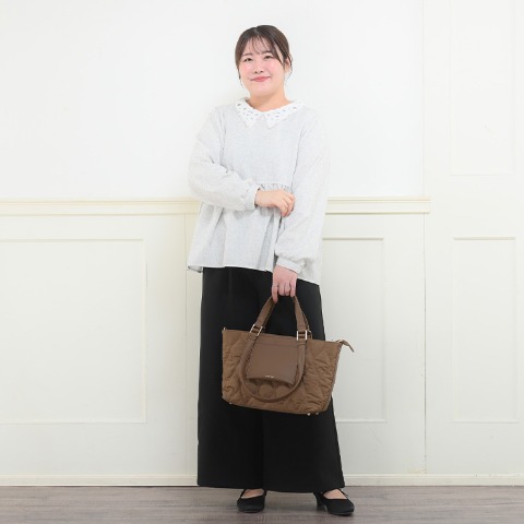 レディース　襟レースブラウス（komachi）