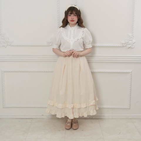 レディース　フリルレースブラウス（えりか）