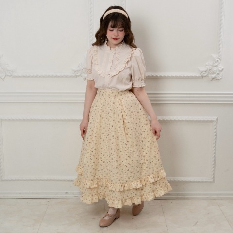 レディース　フリルレースブラウス（えりか）