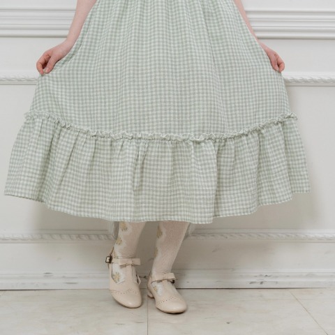 レディース　ギンガムチェックワンピース（えりか）