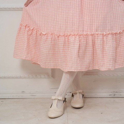 レディース　ギンガムチェックワンピース（えりか）