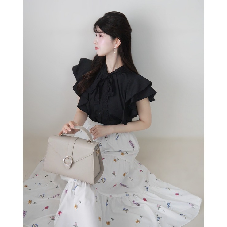 新品⭐︎EMMA TANK PALLADIO GRID リボンショルダーブラウス レディース ボウタイブラウス（門脇伶奈） | しまむら | しまむらパーク