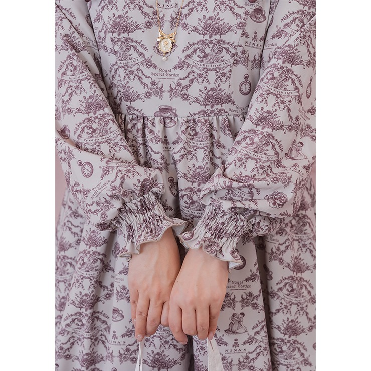 【期間限定】豪華6点 新品 青木美沙子×しまむら NINA'S トワルドジュイ レディース トワルドジュイ柄ワンピース（青木美沙子×ニナス