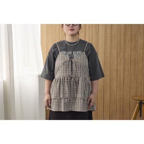 d.i.a.♡チェック柄エプロンキャミソール レディース チェックキャミソール（Manami） | しまむら | しまむらパーク
