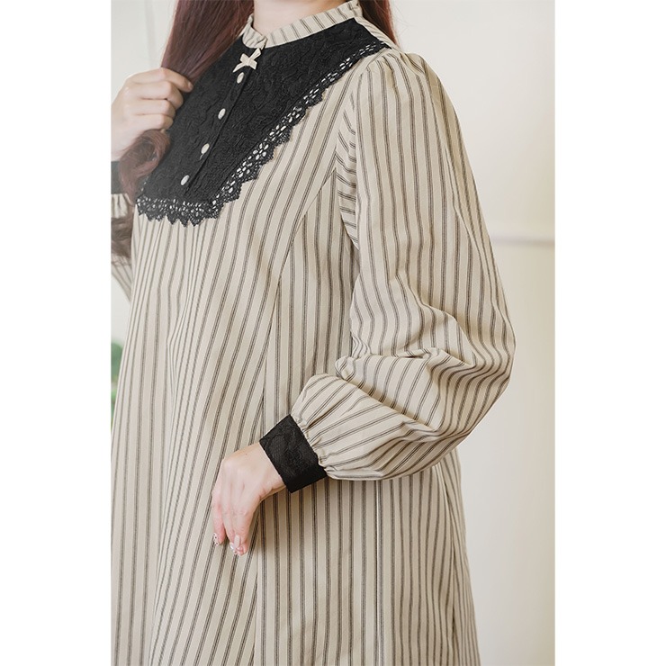 青木美沙子さん ダークベージュワンピース レディース ワンピース（青木美沙子） | しまむら | しまむらパーク
