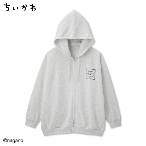 レディース　ジップパーカ（ちいかわ）
