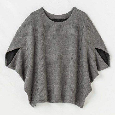 レディース　ニットプルオーバー＋ポンチョセット(hareiro)