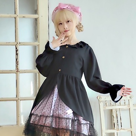 レディース　フリルカーディガン（星名桜子）