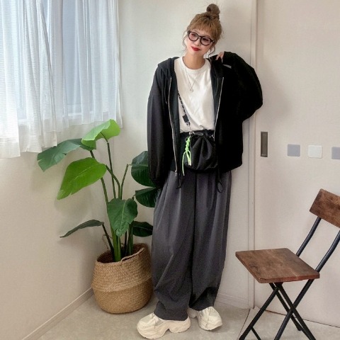 レディース　袖ボリュームダンボールカーディガン（NON）