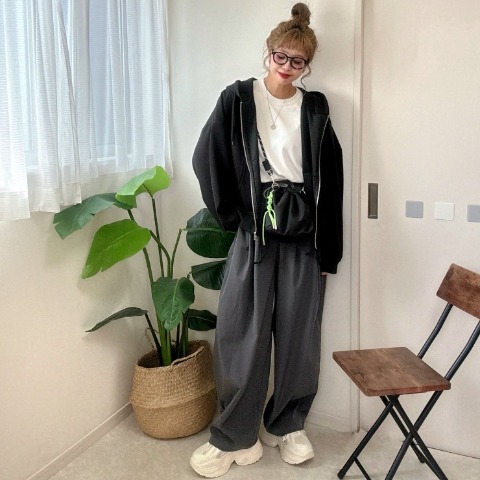 レディース　袖ボリュームダンボールカーディガン（NON）