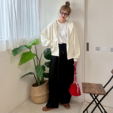 レディース　袖ボリュームダンボールカーディガン（NON）