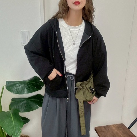 レディース　袖ボリュームダンボールカーディガン（NON）