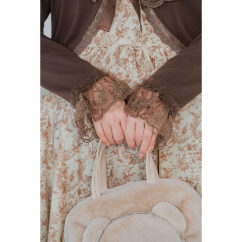 レディース　フリルカーディガン(青木美沙子)