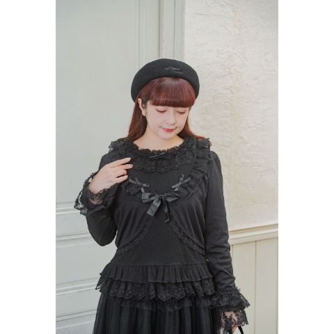 レディース　フリルカーディガン(青木美沙子)