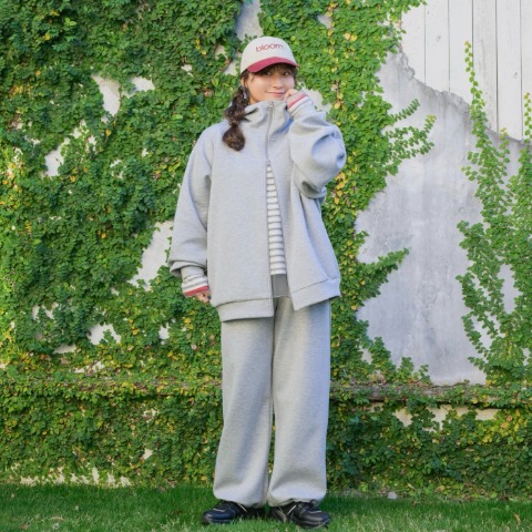 レディース　襟2WAYダンボールパーカ（Taiyou）