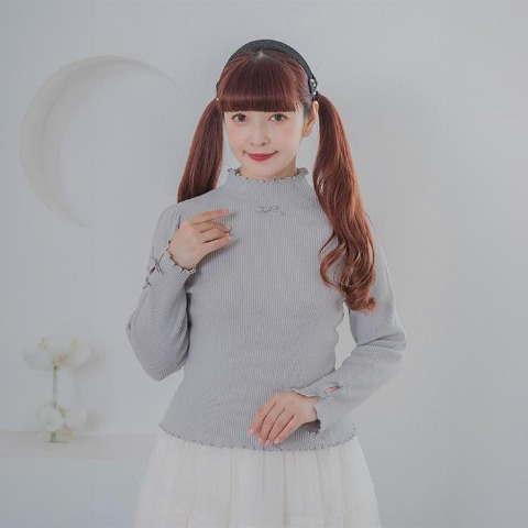 レディス　メローハイネックニットプルオーバー(青木美沙子)