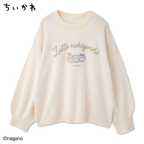 レディース　ニットプルオーバー（ちいかわ）