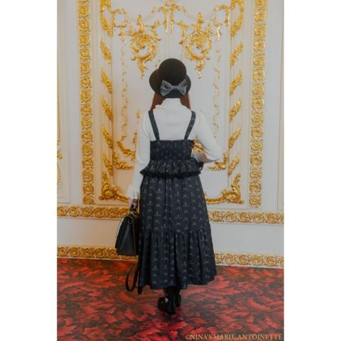 レディース　袖レースリブニットプルオーバー(青木美沙子×NINA’S)