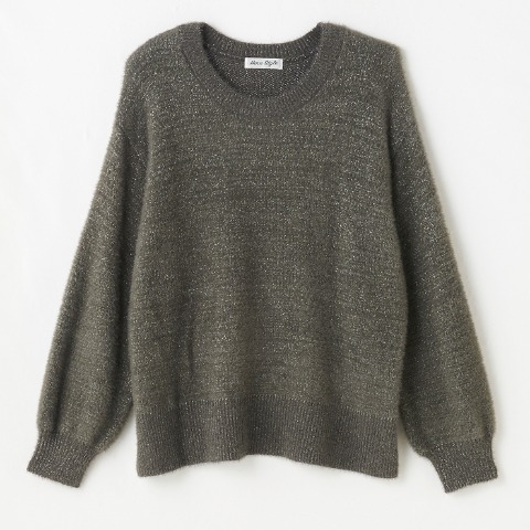 レディース　ラメニットプルオーバー（Hina）