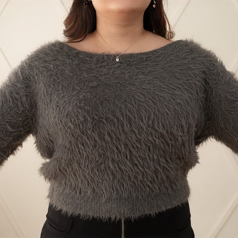 レディース　シャギーニットプルオーバー（らむちゃん）