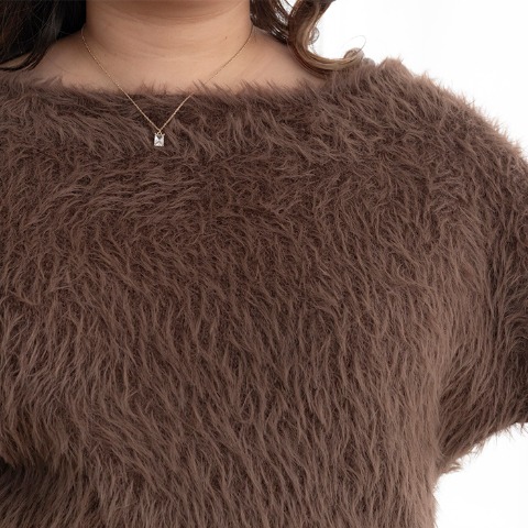 レディース　シャギーニットプルオーバー（らむちゃん）