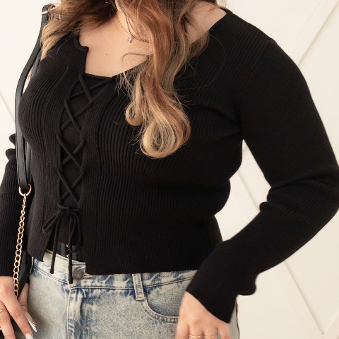 レディース　スピンドルニットプルオーバー（らむちゃん）