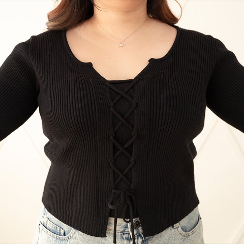 レディース　スピンドルニットプルオーバー（らむちゃん）