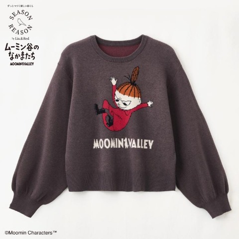 レディース　ニットプルオーバー（SEASON REASON×MOOMIN）