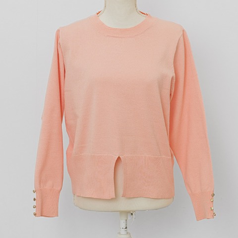 レディース　ボタンニットプルオーバー（YUKI）