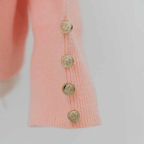 レディース　ボタンニットプルオーバー（YUKI）