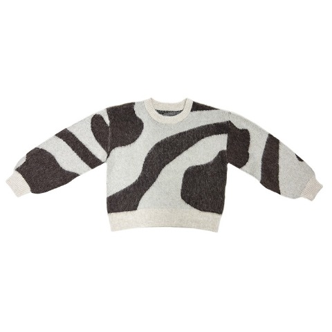 レディース　ニュアンス柄ニットプルオーバー（オクユウカ）