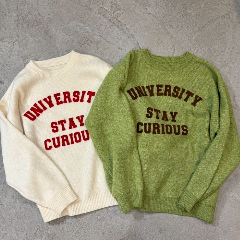 レディース　フロッキーロゴニットプルオーバー（NON）