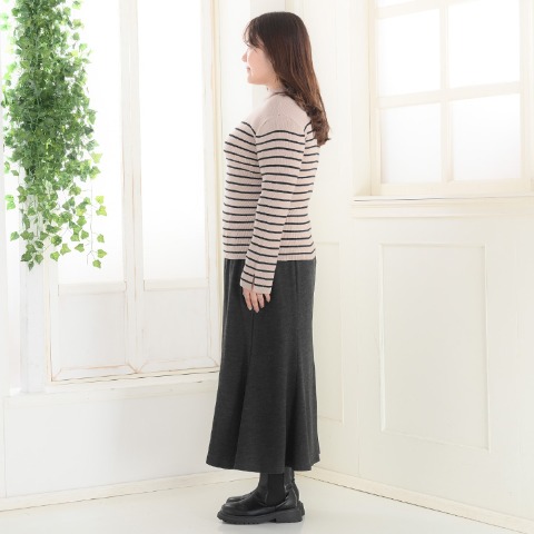 レディース　ボーダーニットプルオーバー（Komachi）