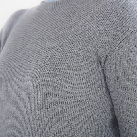 レディース　配色ニットプルオーバー（Komachi）