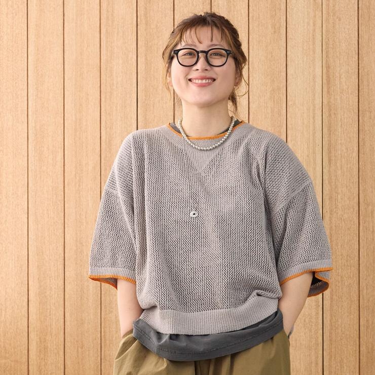 しまむら - おまとめ7点　カレッジロゴ　ニットプルオーバーMほか レディース メッシュニットプルオーバー（Manami） | しまむら