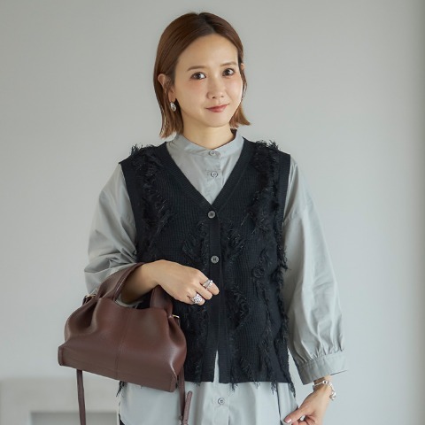 レディース　ニットカーディガン（田中里奈）