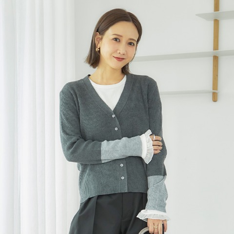 レディース　ニットカーディガン（田中里奈）