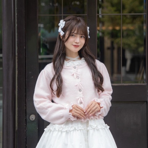 レディース　ニットカーディガン(眞白ありす)