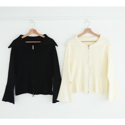 レディース　ダブルジップニットカーディガン（Kanna）