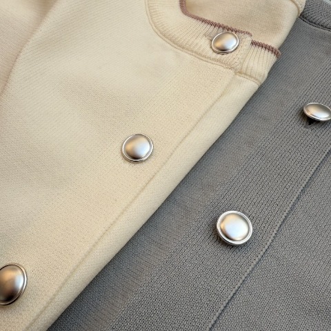 レディース　配色ニットカーディガン(miyo)