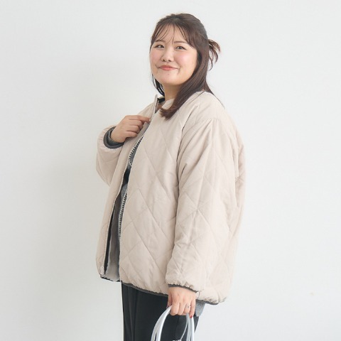 レディース　リバーシブルキルトブルゾン（Komachi）